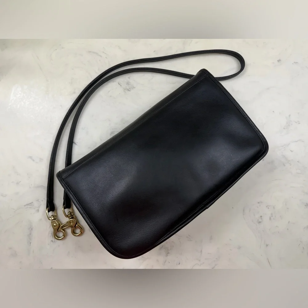Vintage Coach Convertible Clutch style102 Turnlock Crossbody - Made in USA - Picture 7 of 12